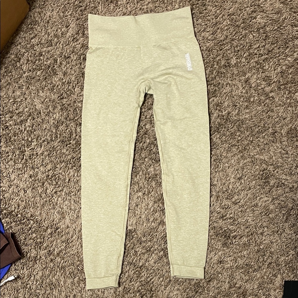Gymshark High-Rise Leggings in Light Olive